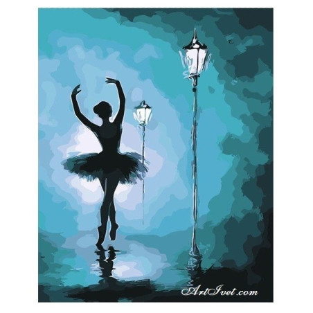 
     Картина по номера -Балерина в нощта