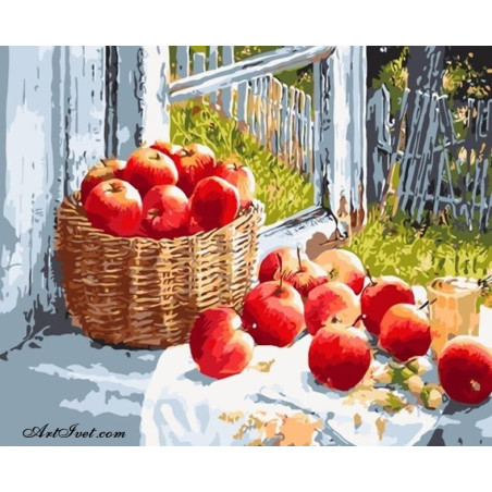 
     Картина по номера -Аромат на ябълки