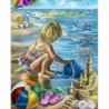 Картина за рисуване по номера - Мария и морето