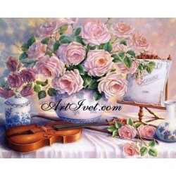 Картина за рисуване по номера - Цигулка