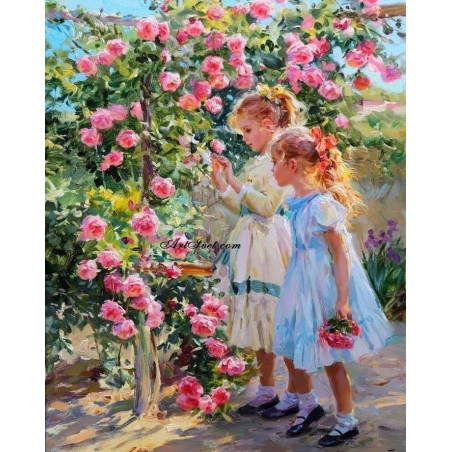 
     Картина по номера - До розовия храст