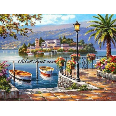 
     Картина по номера - На брега в Дубровник