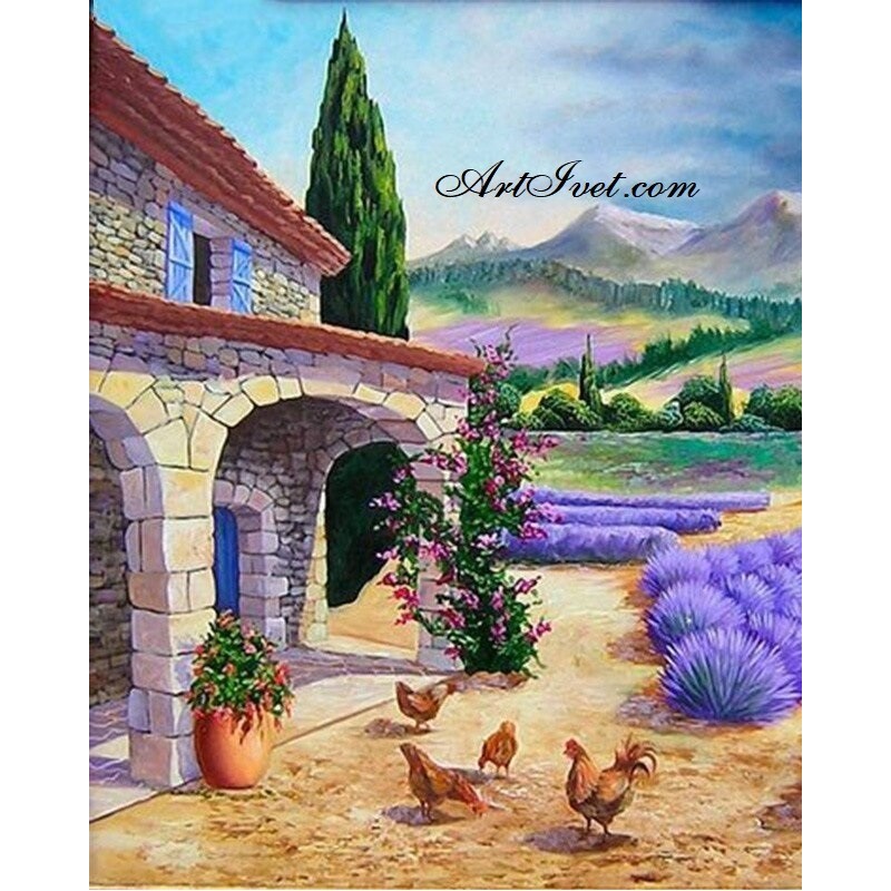 Картина по номера - Френски селски дом