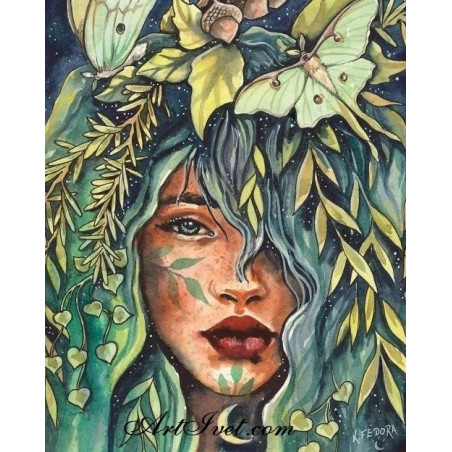 
     Картина по номера - Красотата на горската фея