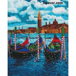 Картина по номера - Гледка от Венеция
