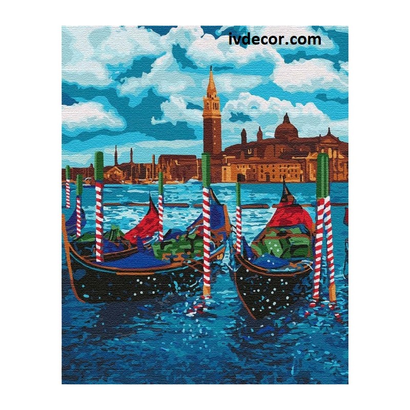 Картина по номера - Гледка от Венеция