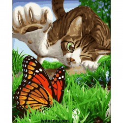 Картина по номера - Ловец на пеперуди