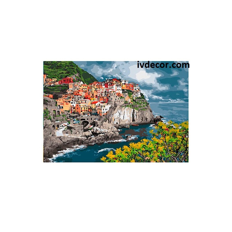 Картина по номера - Италианско градче край морето