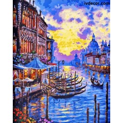 Картина по номера - Венециански гондоли
