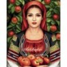 Рисуване по Номера - Мома бере ябълки