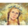 Рисуване по Номера - Момиченце с венец от маргаритки