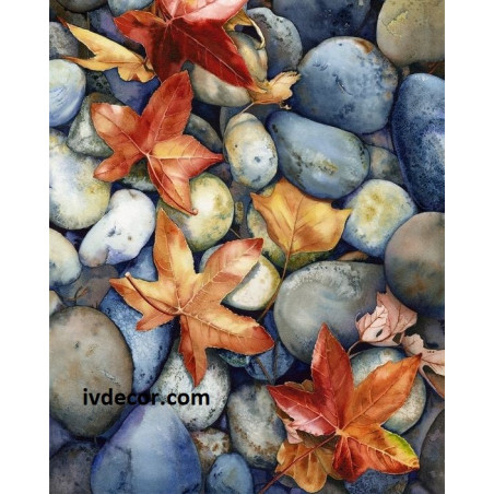 
     Рисуване по номера - Есен сред речните камъни
