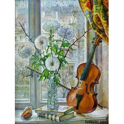 Рисуване по номера - Цигулка и вдъхновение
