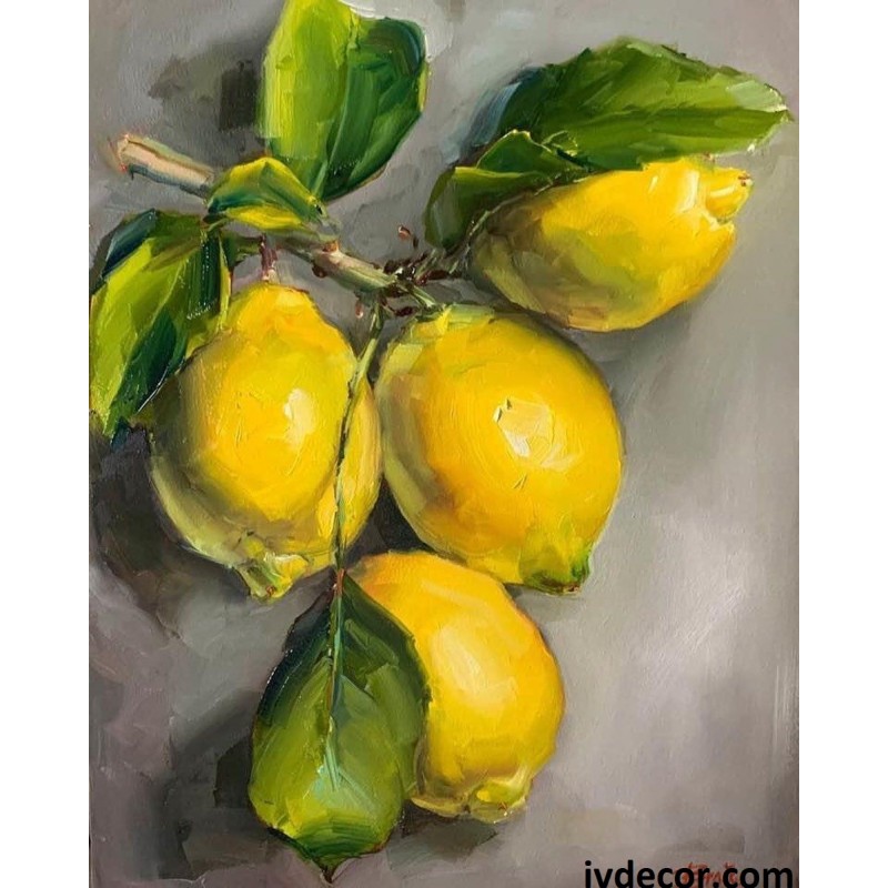 Рисуване по номера - Лимони и свежест