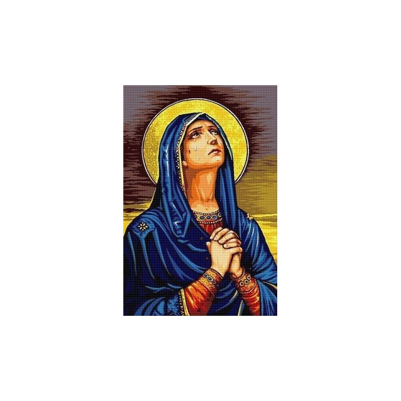 Гоблен със схема Дева Мария се моли