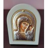 Сребърна Икона Богородица с младенец
