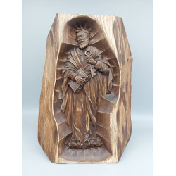 Икона Дърворезба - Св. Петър с ключ към Рая