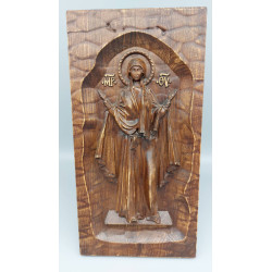 Икона Дърворезба - Св. Богородица Нерушима стена