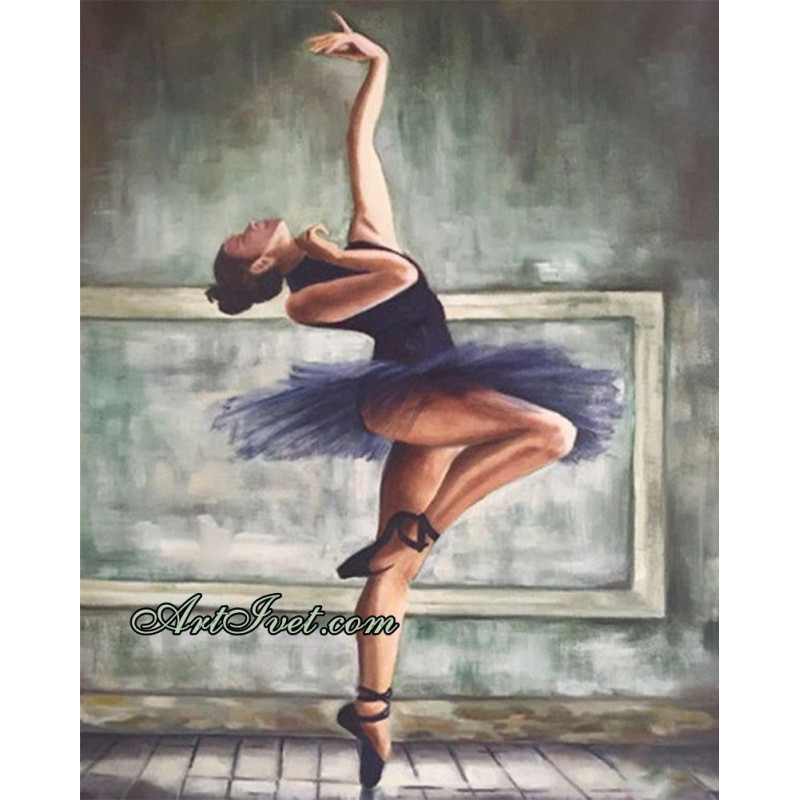 Рисуване по Номера (пълен комплект) - Грациозна балерина
