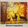 Рисуване по Номера - Елени в гората