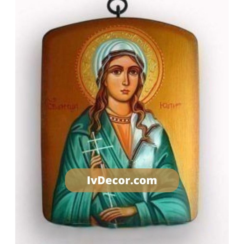 Икона на Света мъченица Юлия Размер на иконата 15x20 см.