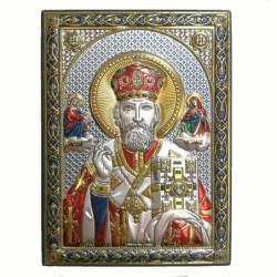 Сребърна Икона - Свети Николай
