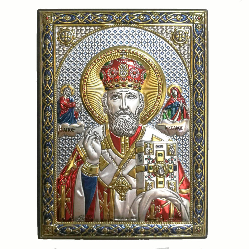 Сребърна Икона - Свети Николай