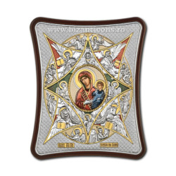 Сребърна икона - Богородица...