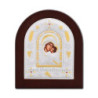 Сребърна икона Ag925 дърво MD - Богородица Сладката целувка 12x14cm