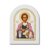 Сребърна икона – Свети мъченик Пантелимон 15x21 cm