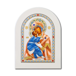 Сребърна икона - Богородица...