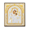 Сребърна икона – Богородица Амолинтос – Непорочната 11x12 cm