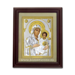 Сребърна икона - Богородица...