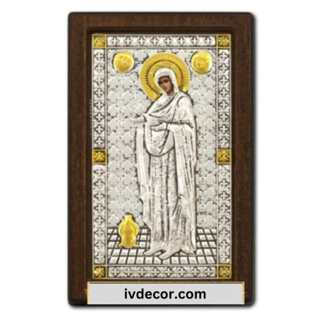 
     Икона Сребро 925 - Богородица Геронтиса 10x16 cm