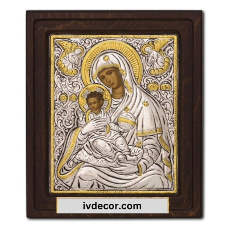 
     Икона Сребро 925 - Богородица Врефократуса  - 17x20 cm