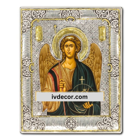 
     Икона Сребро 925 - Свети Архангел Михаил 15x19 cm
