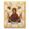 Икона Сребро 925 - Честния пояс на Пресвета Богородица 15x19 cm