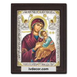 Икона Сребро 925 - Богородица Амолинтос 25x32 cm