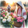 Рисуване по номера - С УХАНИЕ НА РОЗОВО МАСЛО 40х40 см.