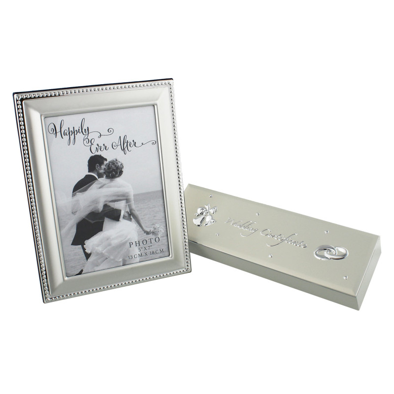 Caseta certificat de casatorie si rama foto All You Need is Love - 913/8540 - Cadouri Superbe
