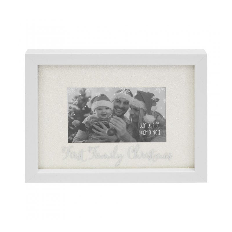RAMA FOTO ALBA CU SCLIPICI FIRST FAMILY CHRISTMAS - DSXM5559 - Cadouri Superbe