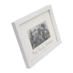 Rama foto alba cu sclipici First Family Christmas - DGXM5559