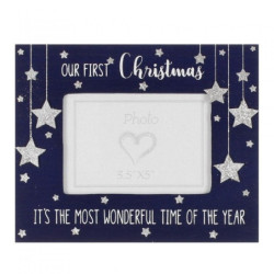 RAMA FOTO LEMN OUR FIRST CHRISTMAS - DSXM4619 - Cadouri Superbe