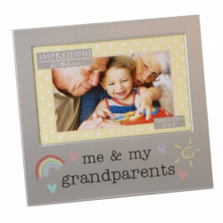 RAMA FOTO ARGINTIE "ME&amp;MY GRANDPARENTS" - DSFA519GP - Cadouri Superbe