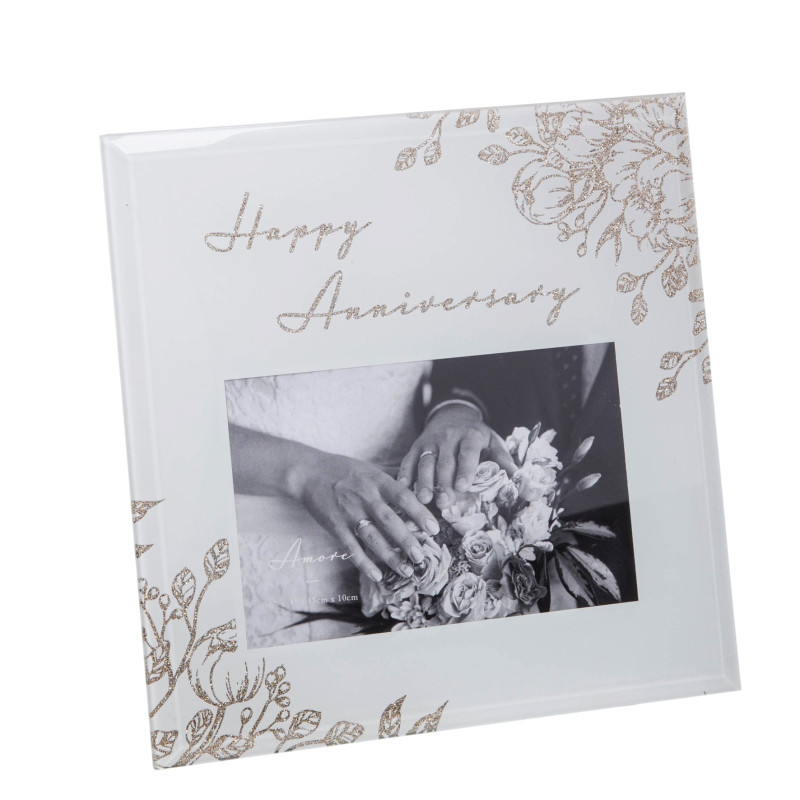 Rama foto sticla Happy Anniversary - AM158HA - Cadouri Superbe