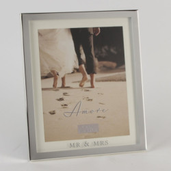 RAMA FOTO ARGINTATA &quot;MR &amp; MRS&quot; (20 CM X 25 CM) - DSWG856 - Cadouri Superbe