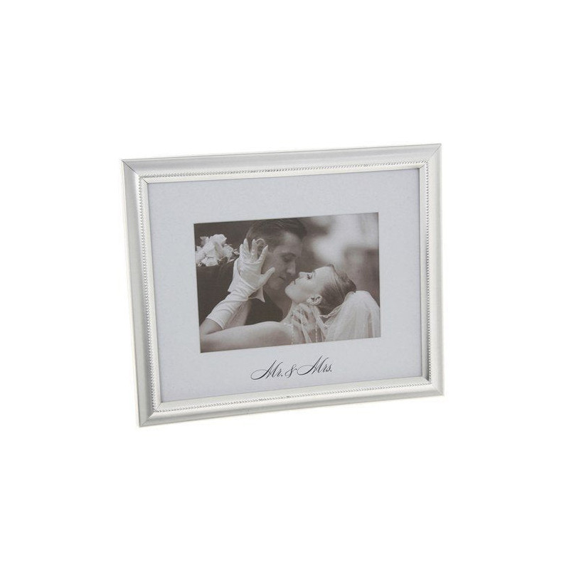 RAMA FOTO ARGINTIU MAT &quot;MR&amp;MRS&quot; - DS68575 - Cadouri Superbe