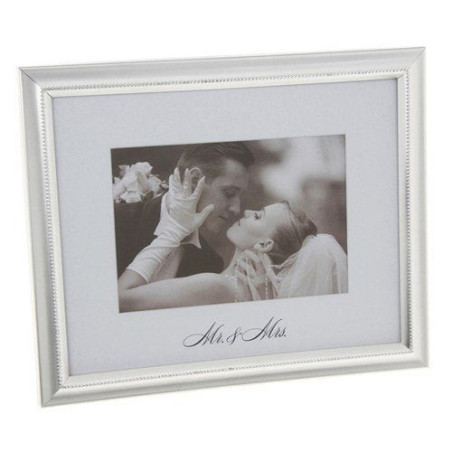 
     RAMA FOTO ARGINTIU MAT &quot;MR&amp;MRS&quot; - DS68575 - Cadouri Superbe