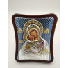 Посребрена икона - Богородица от Владимир 8,5x10 cm