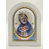 Сребърна икона – Богородица Остробрамска 15x21 cm